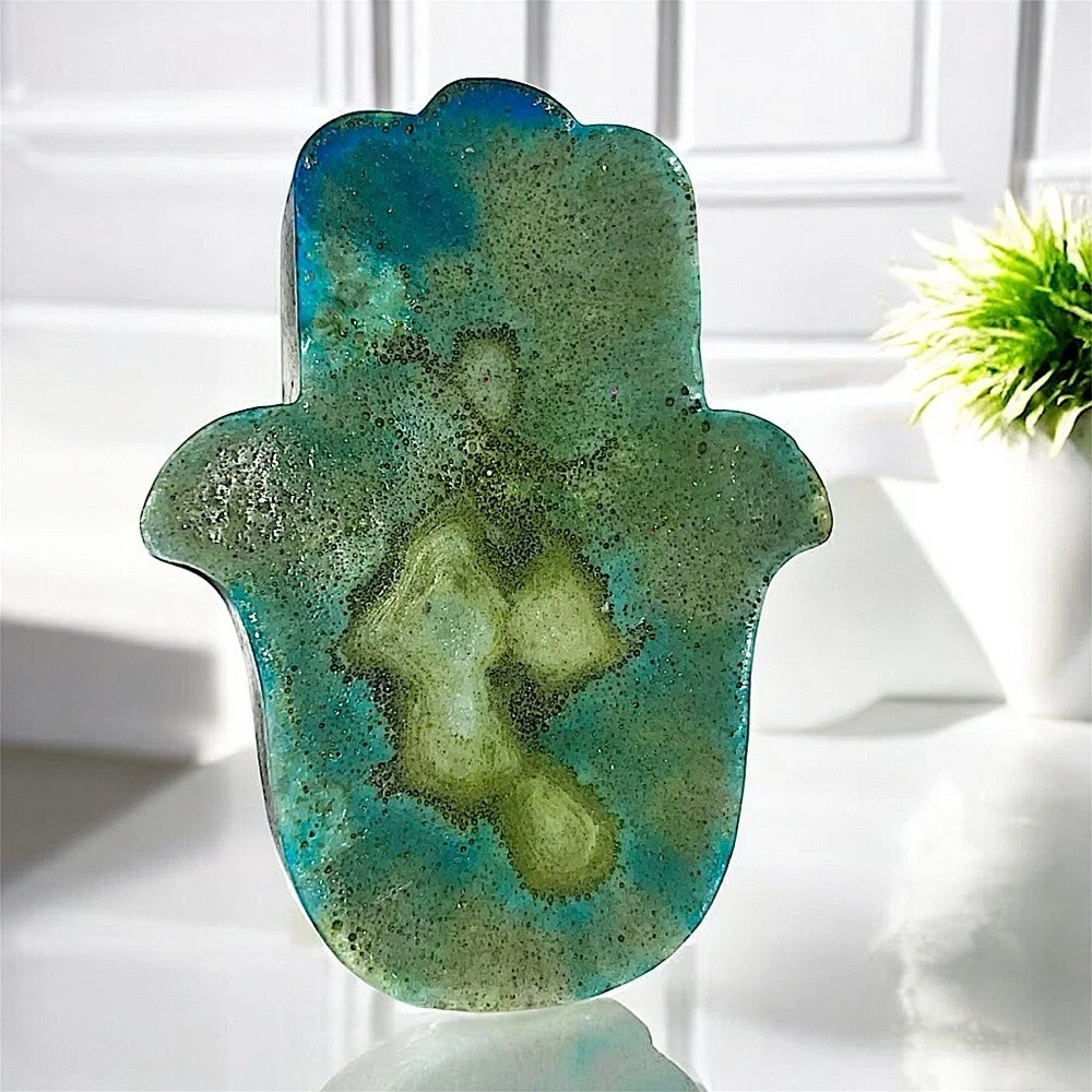 Mint scented HANDMADE soap 3x2in 5oz donkey milk & shea butter